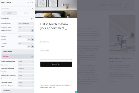 Pro OffCanvas screenshot