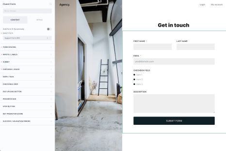 Fluent Form screenshot