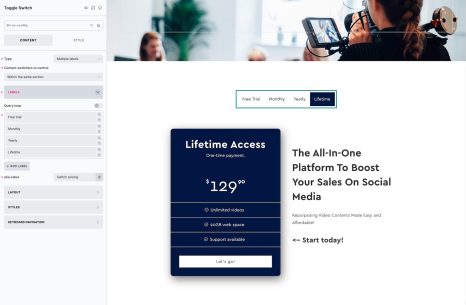 Toggle Switch screenshot