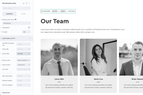 Site Breadcrumbs screenshot
