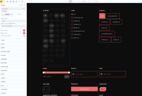 WPGB Facet Styler screenshot