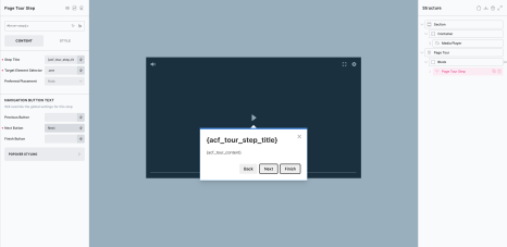 Page Tour / Steps screenshot